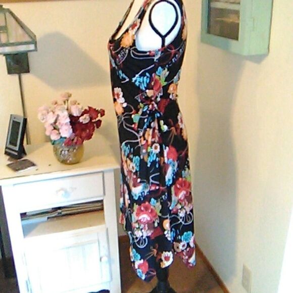 Aqua Blue Handkerchief Hem Dress - Picture 7 of 13